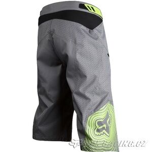 FOX Gray and Neon Green Bike Shorts